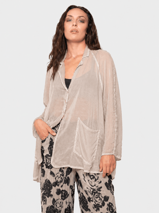 Double Layer Raglan Jacket - Baci Fashion