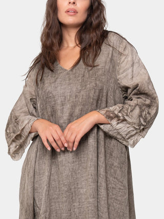 Double Layer V Neck Shift Dress - Baci Fashion