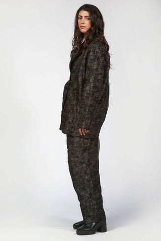 Double - Layered Organza Printed Jacket - Baci Fashion