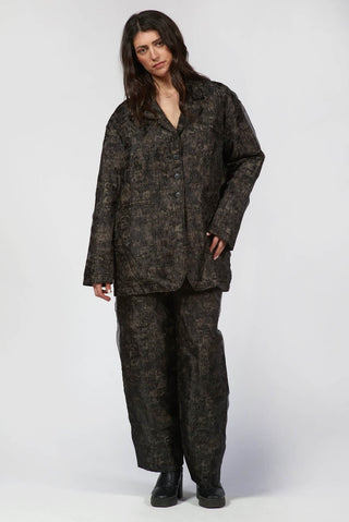 Double - Layered Organza Printed Jacket - Baci Fashion