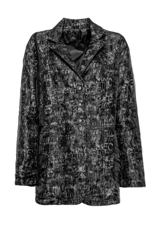 Double - Layered Organza Printed Jacket - Baci Fashion