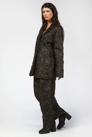 Double - Layered Organza Printed Jacket - Baci Fashion