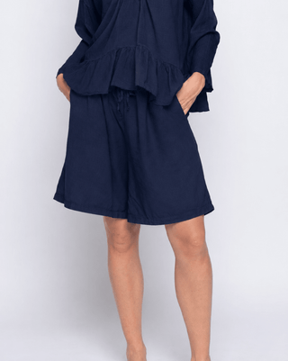 Drawstring Cotton Elastic Shorts - Baci Fashion