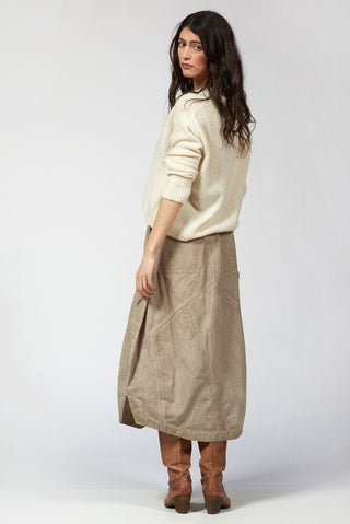 Egg - Shaped Skirt with Side Slits - Baci Fashion