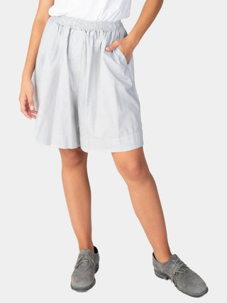 Elastic Tie Waist Cotton Boxy Shorts - Baci Fashion