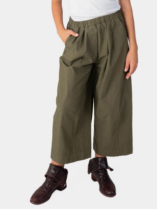 Elastic Waist Cotton Culottes - Baci Fashion