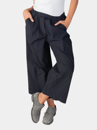 Elastic Waist Cotton Culottes - Baci Fashion