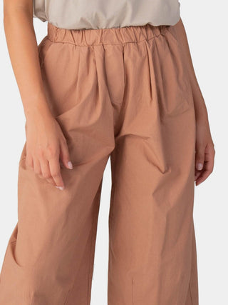 Elastic Waist Cotton Culottes - Baci Fashion