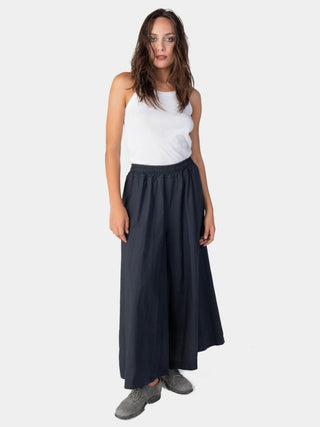 Elastic Waist Cotton Palazzo Pant - Baci Fashion