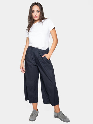 Elastic Waist Organic Cotton Culottes - Baci Fashion