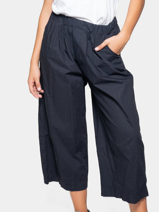 Elastic Waist Organic Cotton Culottes - Baci Fashion