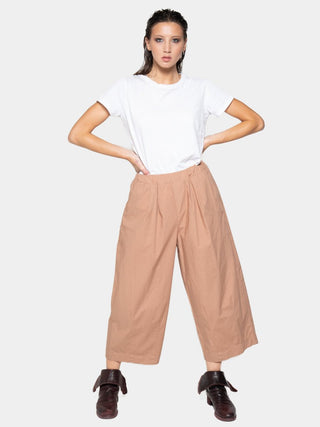 Elastic Waist Organic Cotton Culottes - Baci Fashion