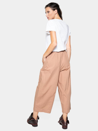 Elastic Waist Organic Cotton Culottes - Baci Fashion