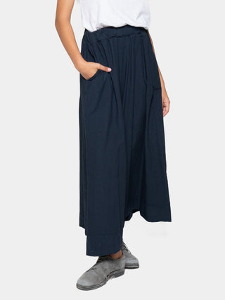 Elastic Waist Organic Cotton Gauchos - Baci Fashion