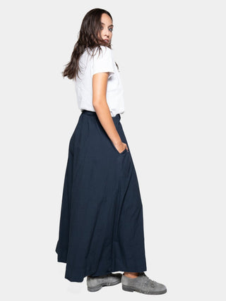 Elastic Waist Organic Cotton Gauchos - Baci Fashion