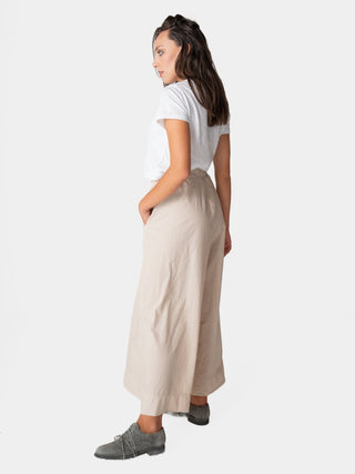 Elastic Waist Organic Cotton Gauchos - Baci Fashion