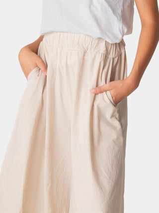 Elastic Waist Organic Cotton Gauchos - Baci Fashion