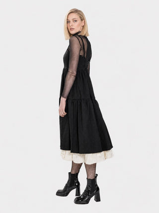 Embossed Spaghetti Strap Tier Sundress - Baci Fashion