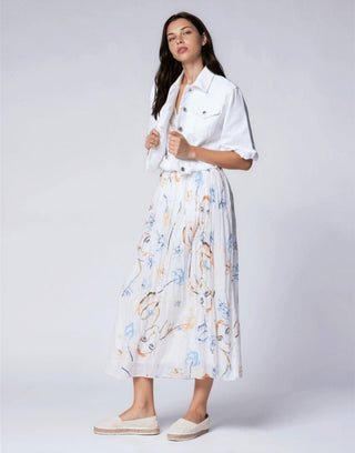 Face Sketch Maxi Skirt - Baci Fashion