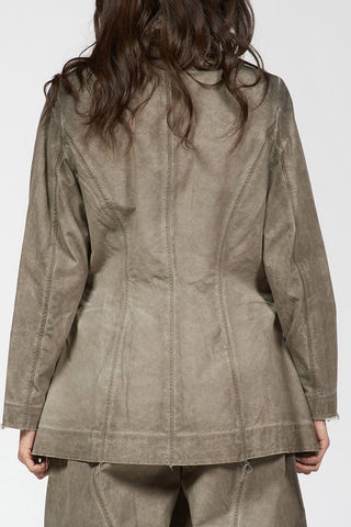 Fitted Jacket with Front Patch Pocket - Baci Fashion