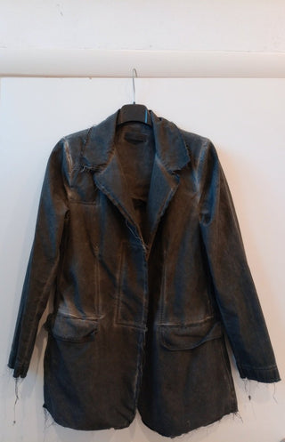 Fitted Jacket with Front Patch Pocket - Baci Fashion