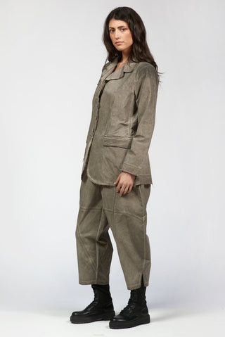 Fitted Jacket with Front Patch Pocket - Baci Fashion