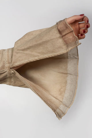 Flared Sleeve Jacket with Silky Collar - Baci Fashion