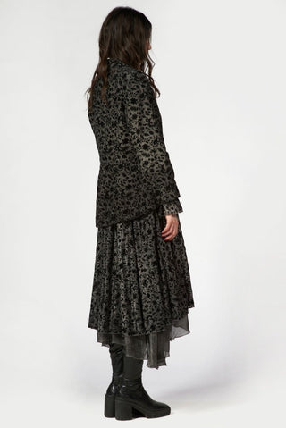 Flocked Blazer Dress - Baci Fashion