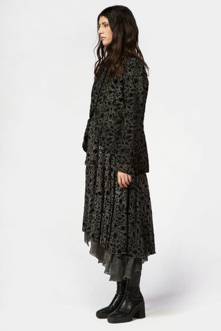 Flocked Blazer Dress - Baci Fashion