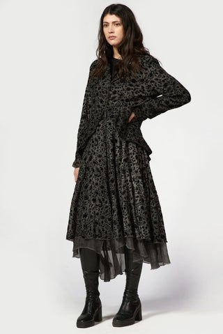 Flocked Blazer Dress - Baci Fashion