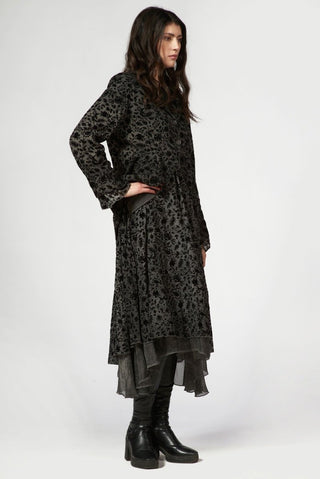 Flocked Blazer Dress - Baci Fashion