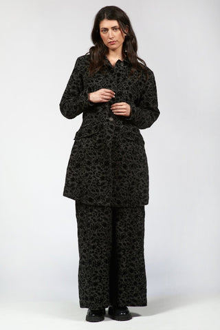 Flocked Palazzo Pants - Baci Fashion