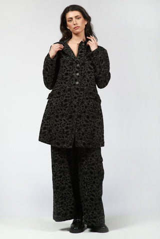 Flocked Palazzo Pants - Baci Fashion