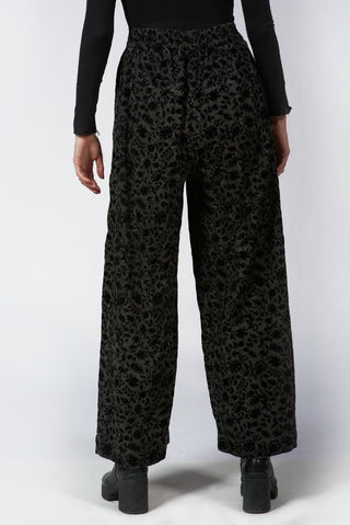 Flocked Palazzo Pants - Baci Fashion