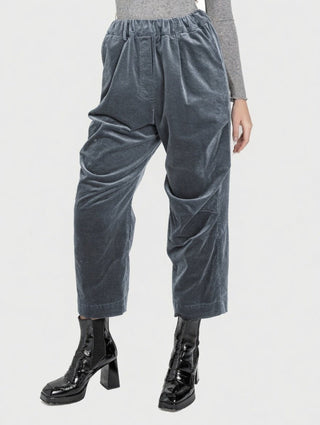 Gathered Velvet Trousers - Baci Fashion