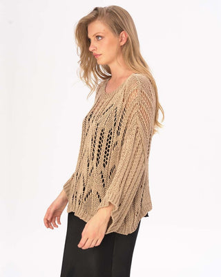 Handmade Fishnet Long Sleeve Shirt - Baci Fashion