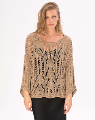 Handmade Fishnet Long Sleeve Shirt - Baci Fashion