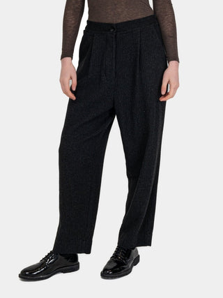 Herringbone Palazzo Trousers - Baci Fashion