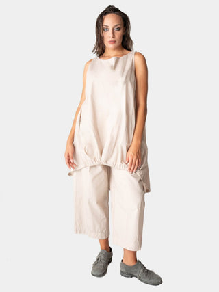 Hi Lo Drawstring Hem Cotton Tank - Baci Fashion