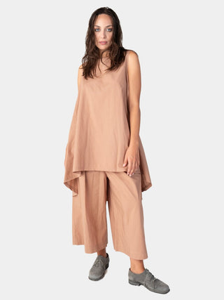 Hi Lo Drawstring Hem Cotton Tank - Baci Fashion