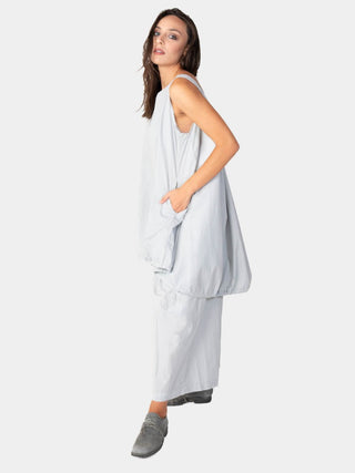 Hi Lo Drawstring Hem Cotton Tank - Baci Fashion