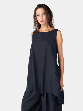 Hi Lo Drawstring Hem Cotton Tank - Baci Fashion