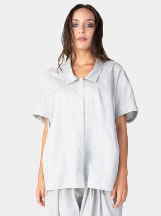 Hi Lo Drop Shoulder Organic Cotton Shirt - Baci Fashion