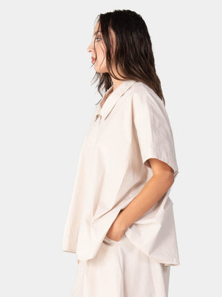 Hi Lo Drop Shoulder Organic Cotton Shirt - Baci Fashion