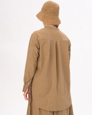 Hi - Lo Hem V - Neck Organic Blouse - Baci Fashion