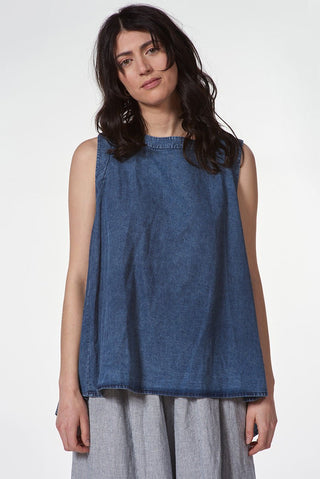 Hi - Lo-Tank with Short Sleeves - Baci Fashion