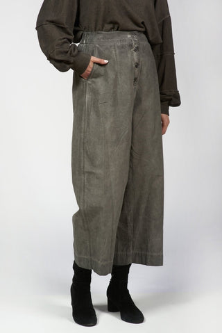 High Waist Pants with Front Buttons - Baci Fashion