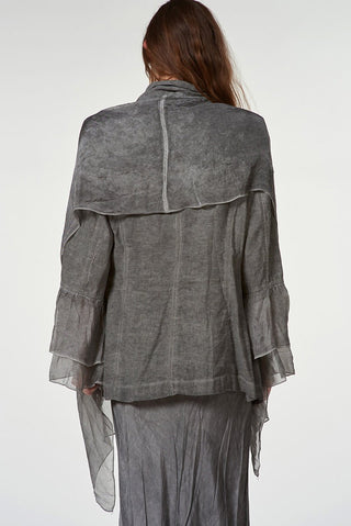 Jacket with Silk Shawl Collar - Baci Fashion