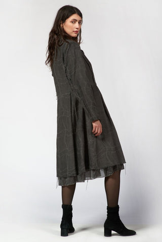 Jacquard Long Jacket - Baci Fashion