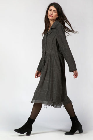 Jacquard Long Jacket - Baci Fashion